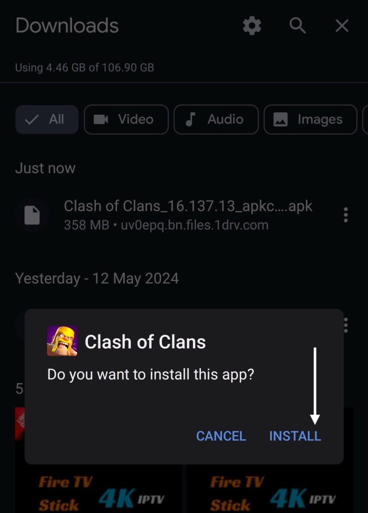 Clash of Clan Mod APk Click Install