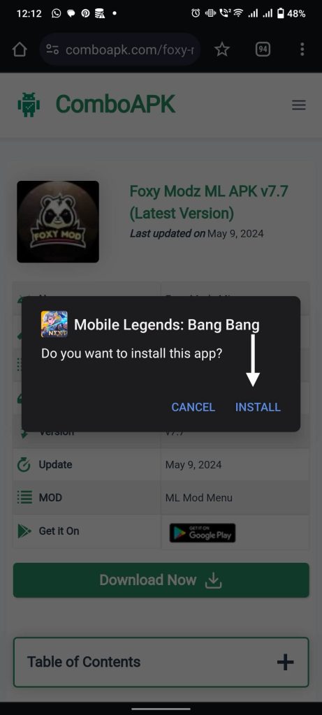 Foxy Modz Ml Apk Click Install