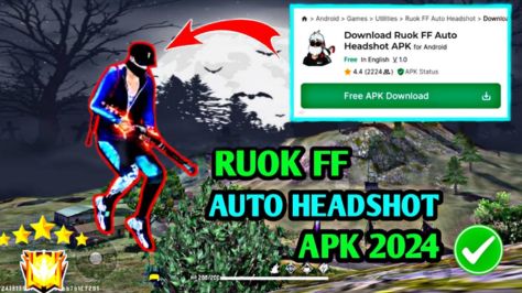 Free Fire Auto Headshot APK v127 Drone Vision