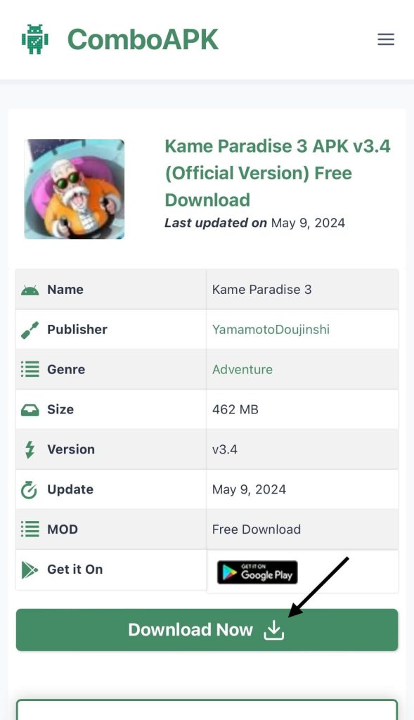 Kame Paradise 3 APK Click Download