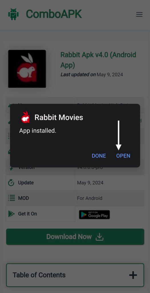 Rabbit Apk Click Open