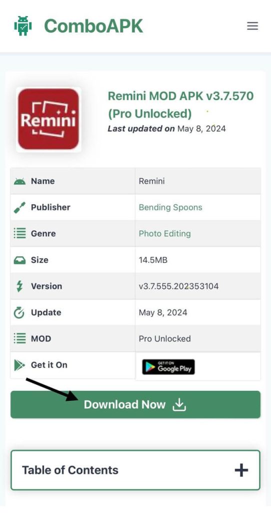 Remini Mod APK Click Download