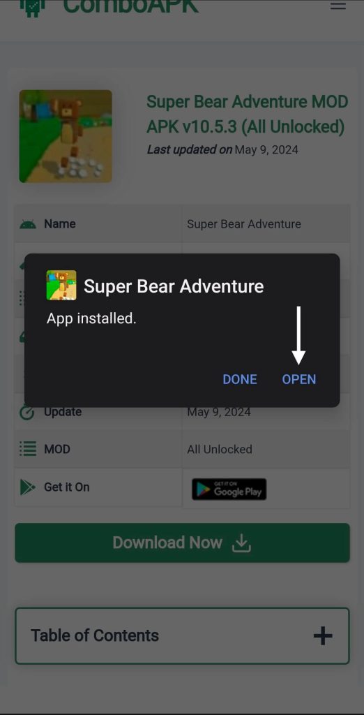 Super Bear Adventure Mod Apk Click Open