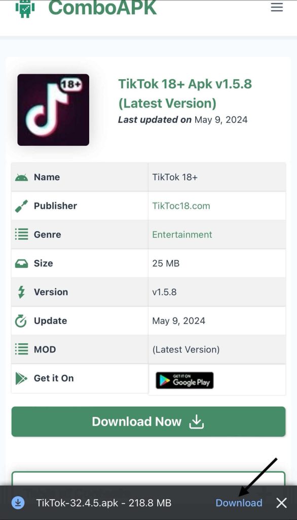 Tiktok 18+ Apk Click Files