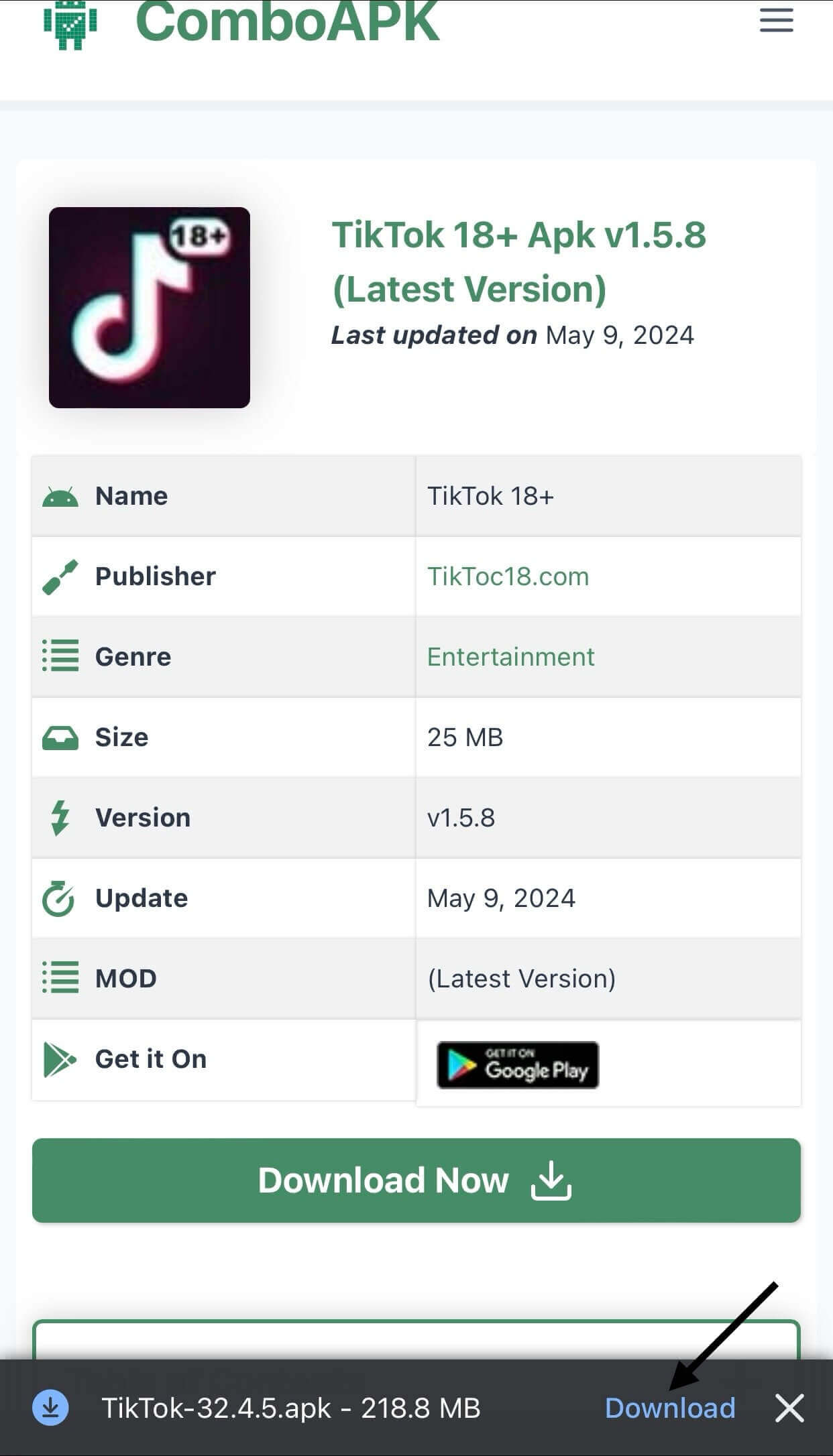 TikTok 18 Apk v1 5 8 (Latest Version) TikTok 18 Apk v1 5 8 (Latest Version)