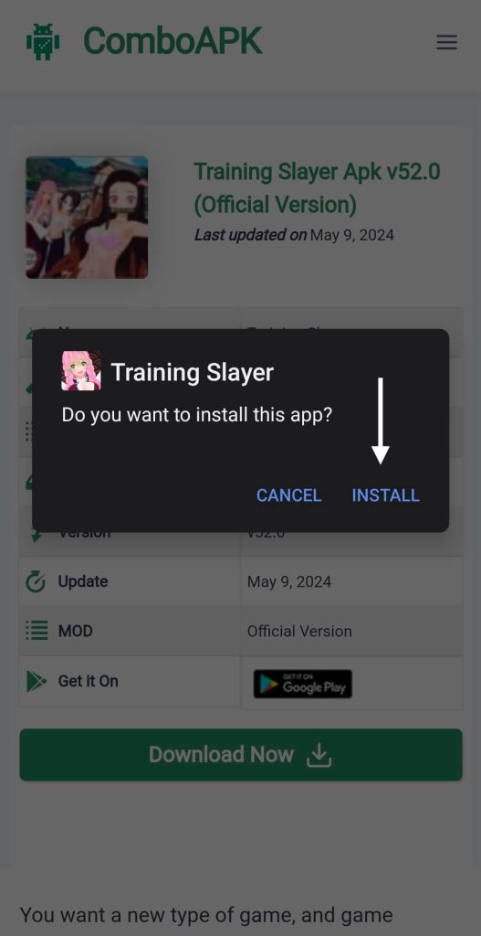 Training Slayer Apk Click Install