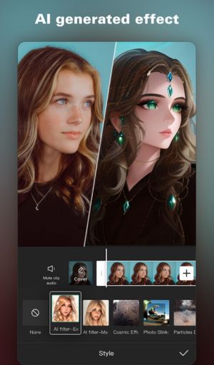 CapCut MOD APK AI generated effect