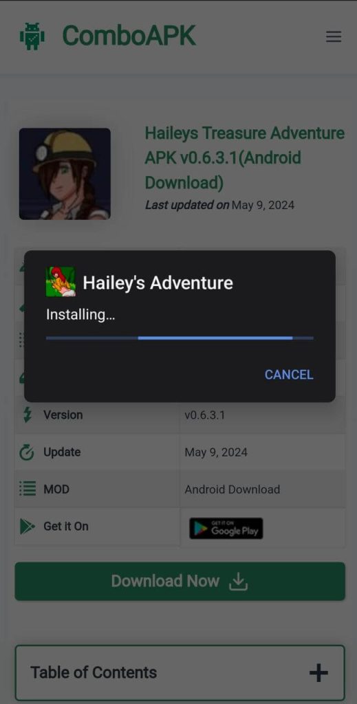 Haileys Treasures Adventure Apk Installed