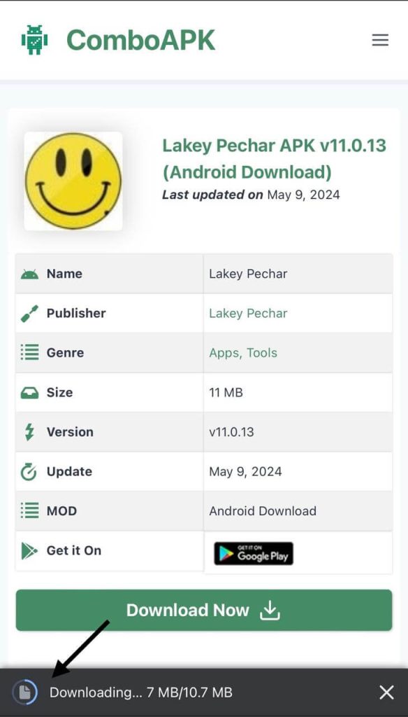 Lakey Pechar Apk Download Start