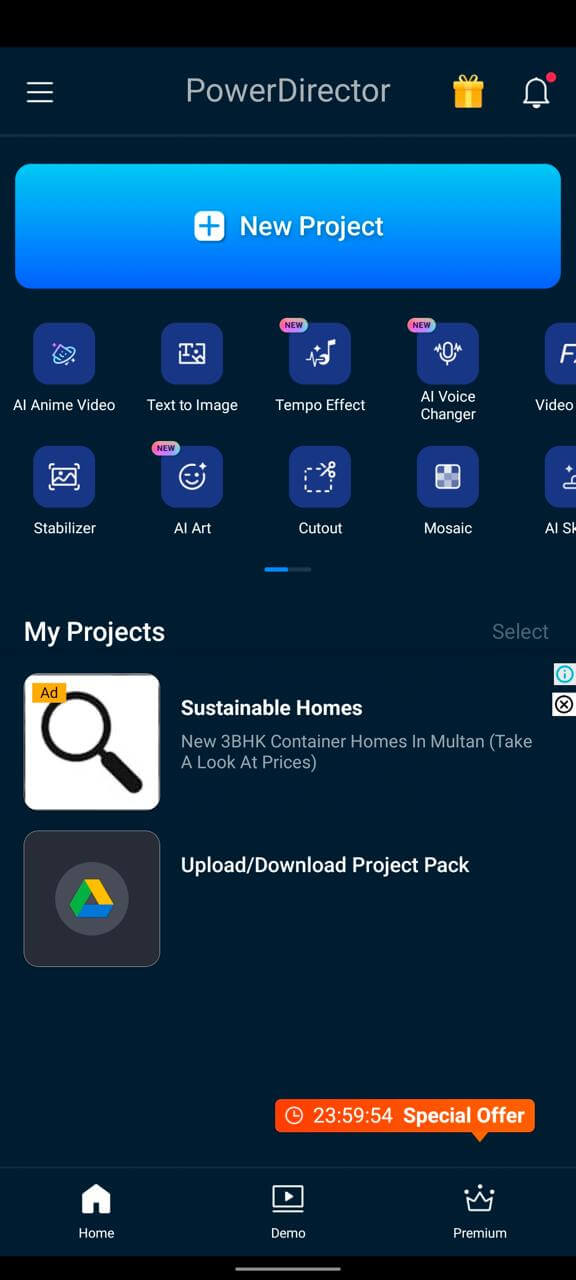 PowerDirector MOD APK v13 4 0 (Unlocked Premium) PowerDirector MOD APK v13 4 0 (Unlocked Premium)