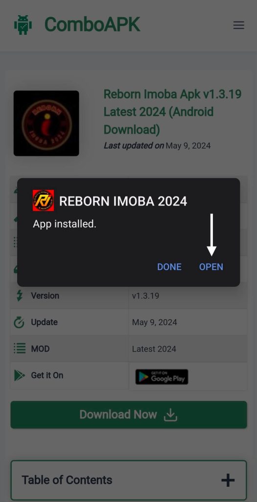 Reborn Imoba Apk 2024 Click Open