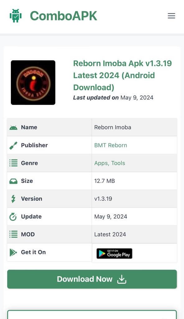 Reborn Imoba Apk Click Download