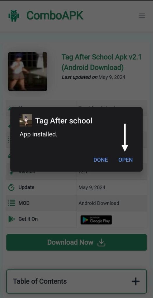 Tag After School Apk Click Open