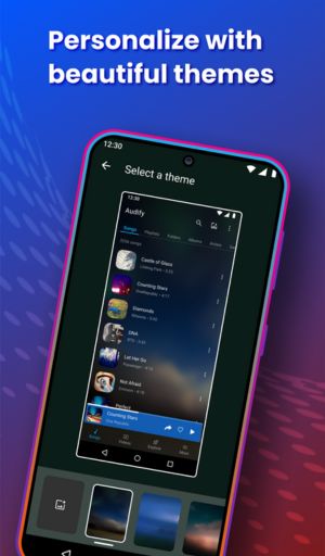 Audify Player MOD APK themes