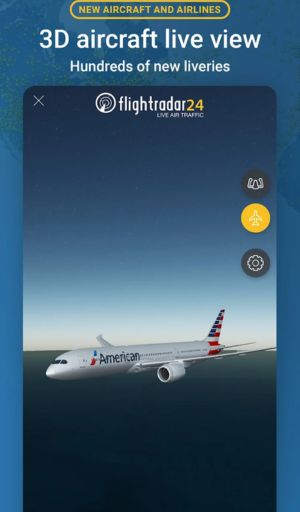 Flightradar24 MOD APK 3D view