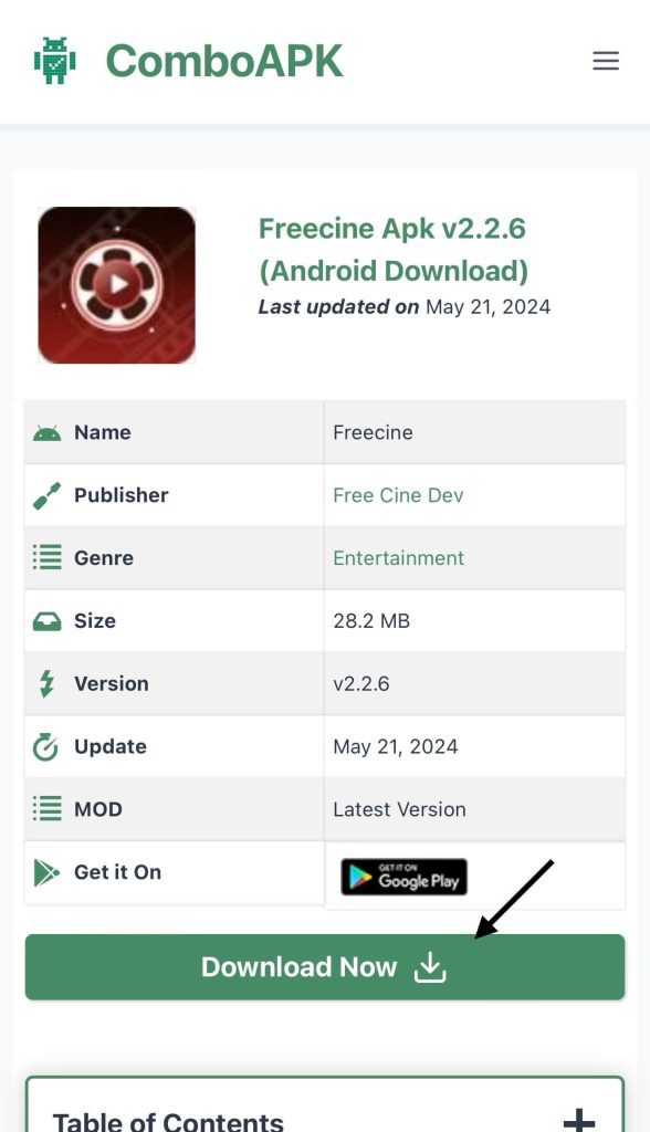 Freecine Apk v2.2.6 Click Download