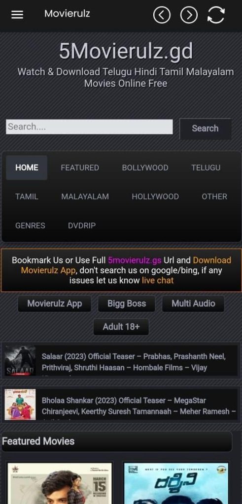 Movierulz Apk Opens